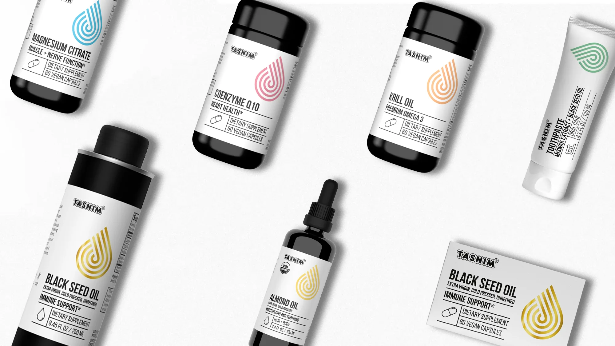 Company Tasnim overview with product visuals