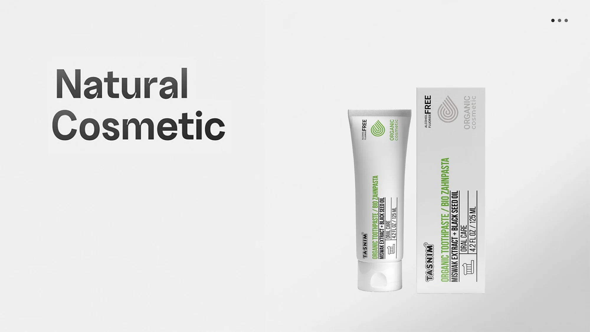 Natural cosmetics product visual