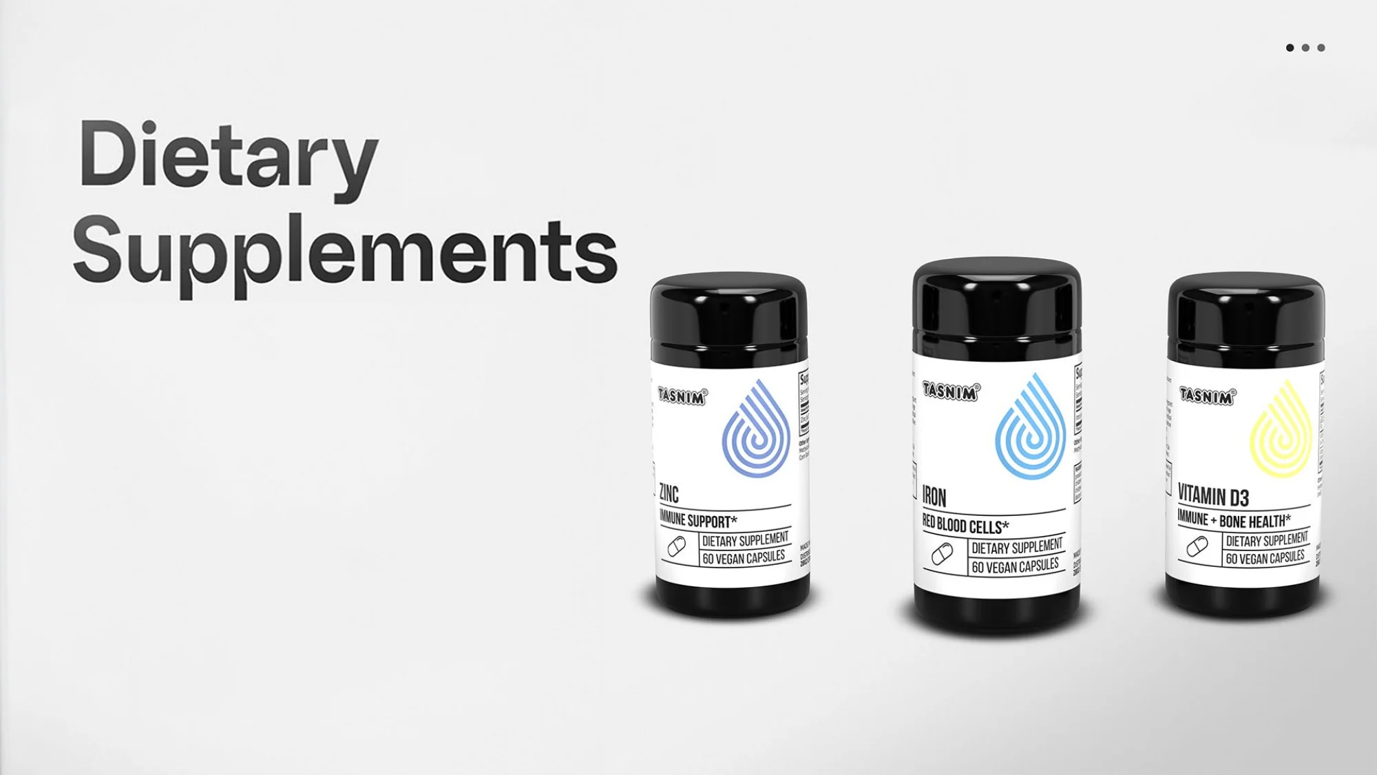 Dietary supplements product visual